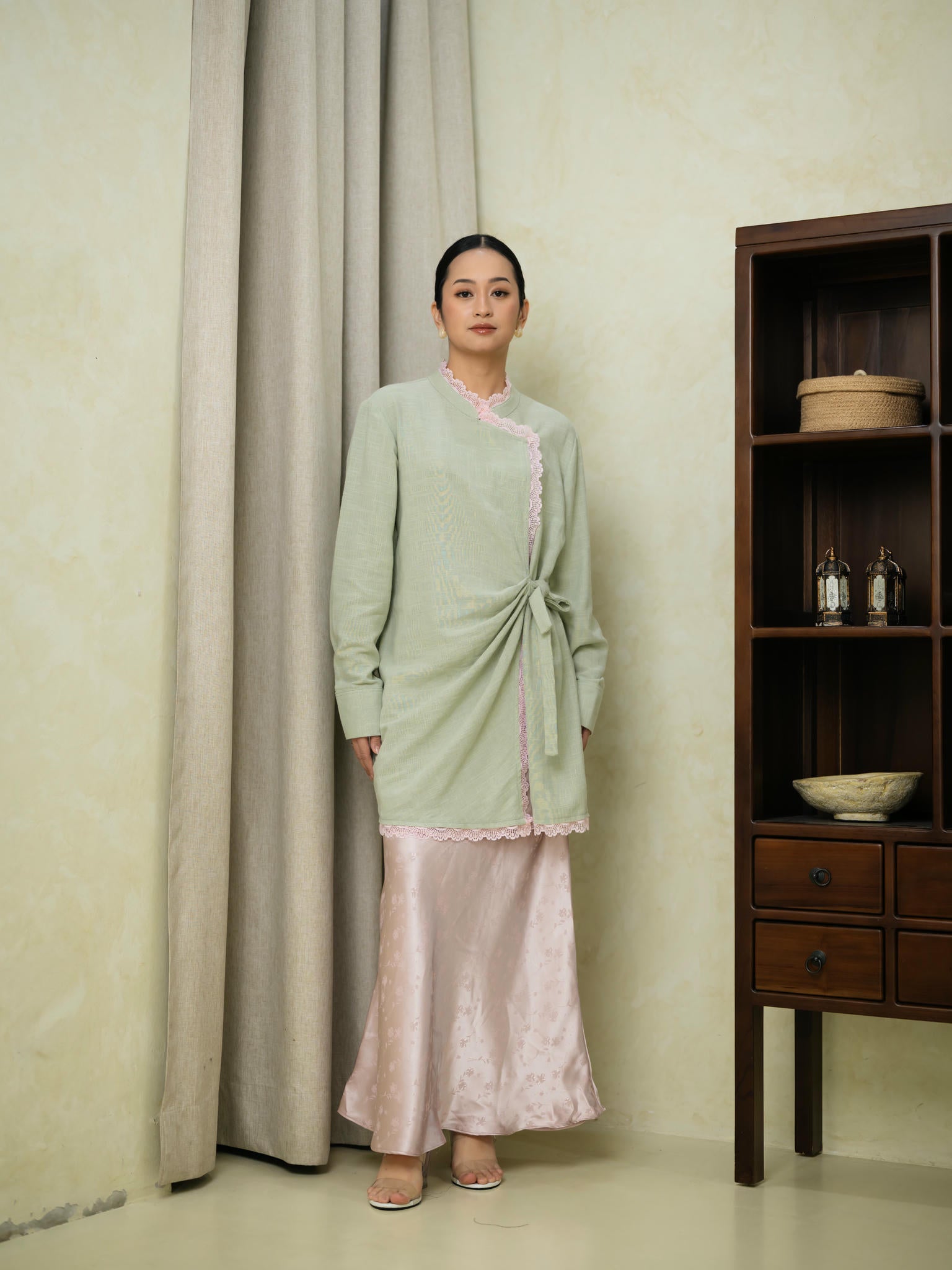 Raia Layer Skirt Blush Pink