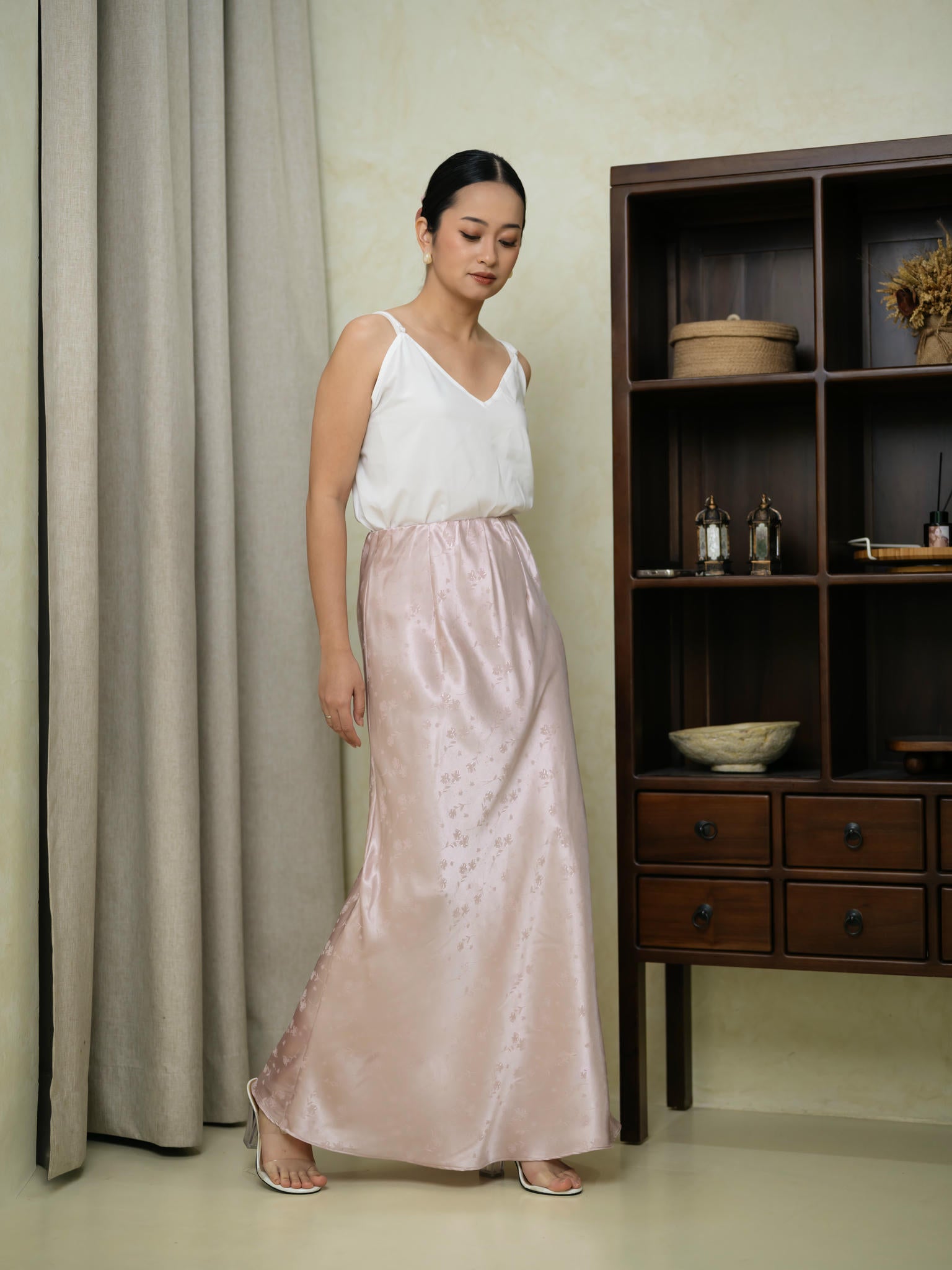 Raia Layer Skirt Blush Pink