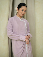 Zahra Tunic Lilac/White