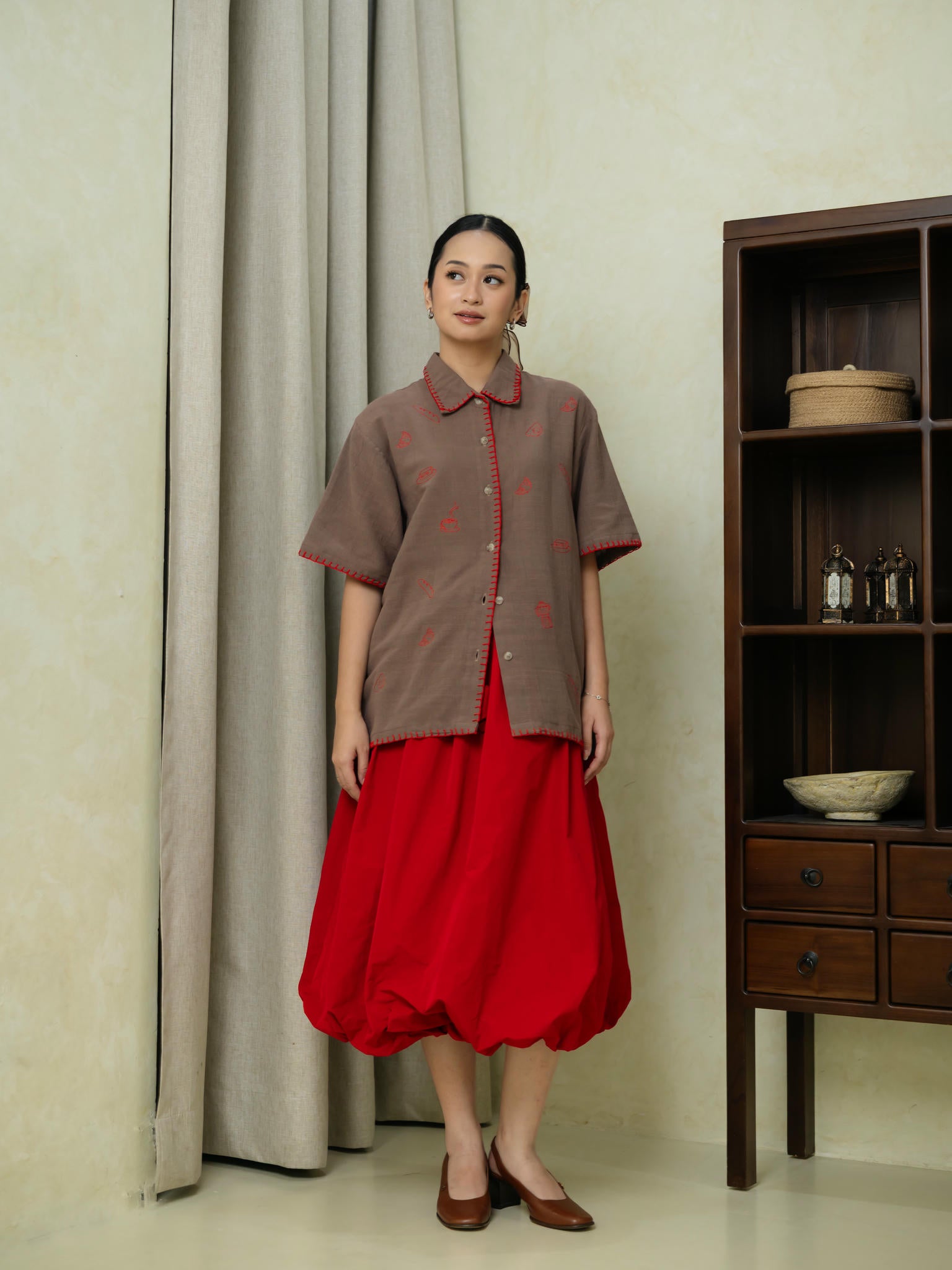 Brunch Shirt S/S Choco Berry