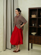 Mana Balloon Skirt Red