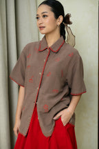 Mana Balloon Skirt Red