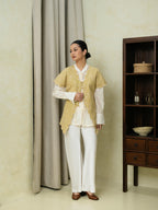 Pony Embro Vest Khaki Pearl