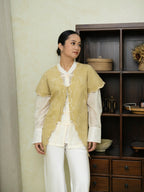 Pony Embro Vest Khaki Pearl