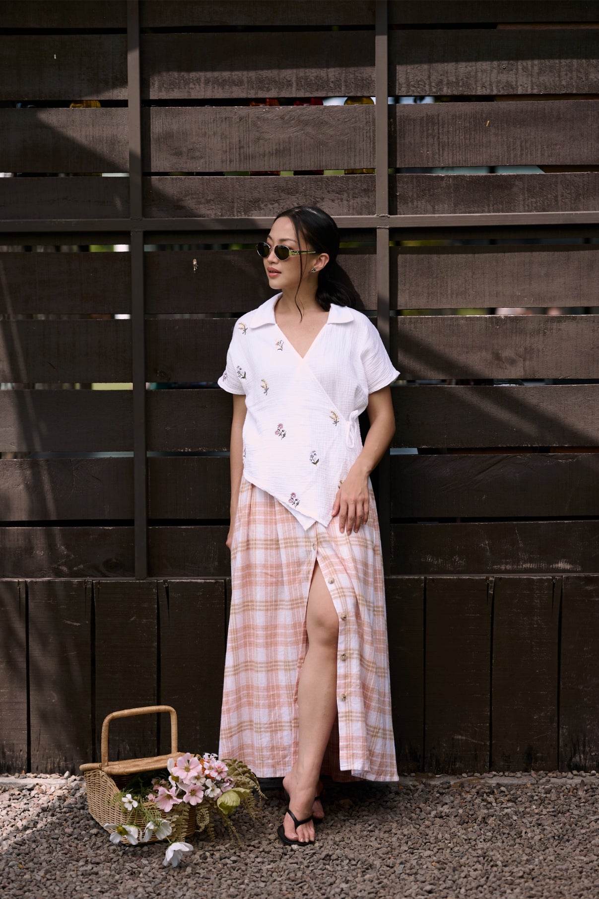 Ete Maxi Skirt Peach Cream