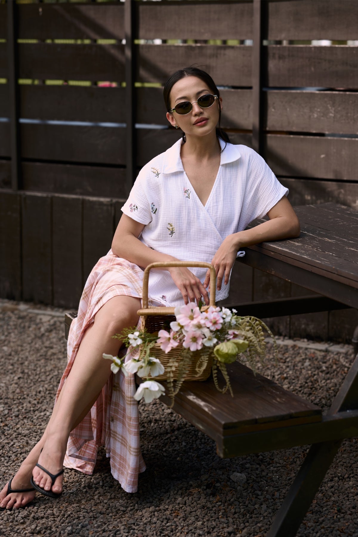 Ete Maxi Skirt Peach Cream
