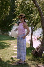 Ete Pjamas Pants Blue Lilac