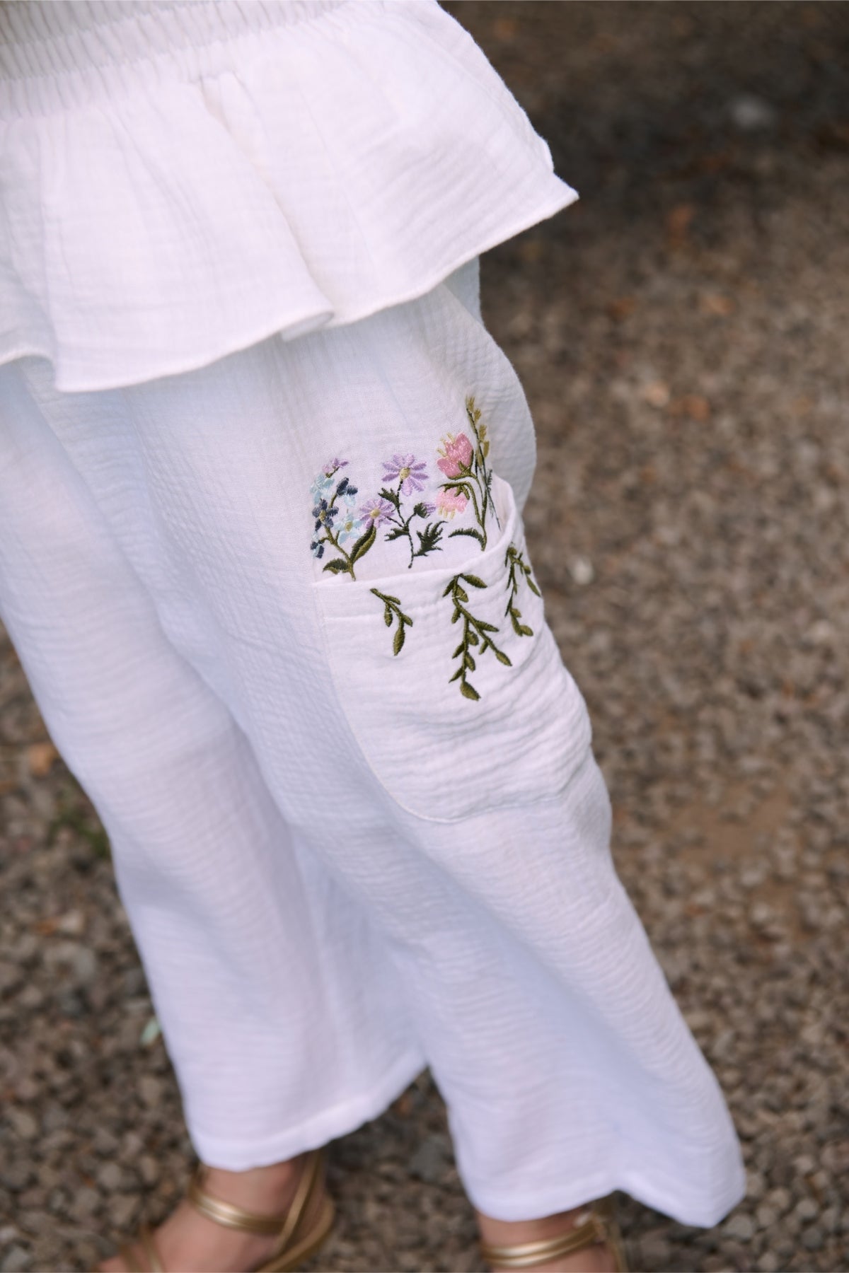Fleur Petite Jumpsuit Off white