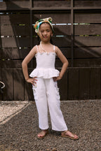 Fleur Petite Jumpsuit Off white