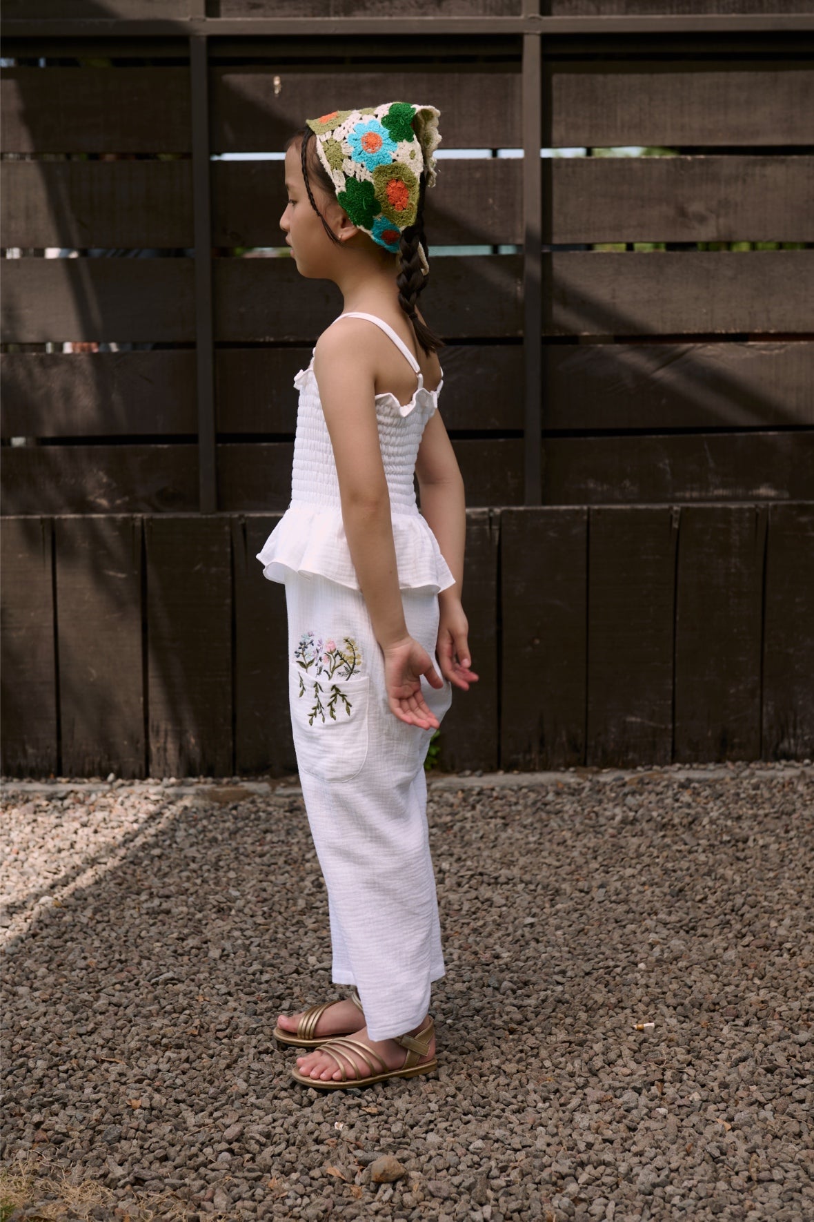 Fleur Petite Jumpsuit Off white
