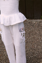 Fleur Petite Jumpsuit Off white