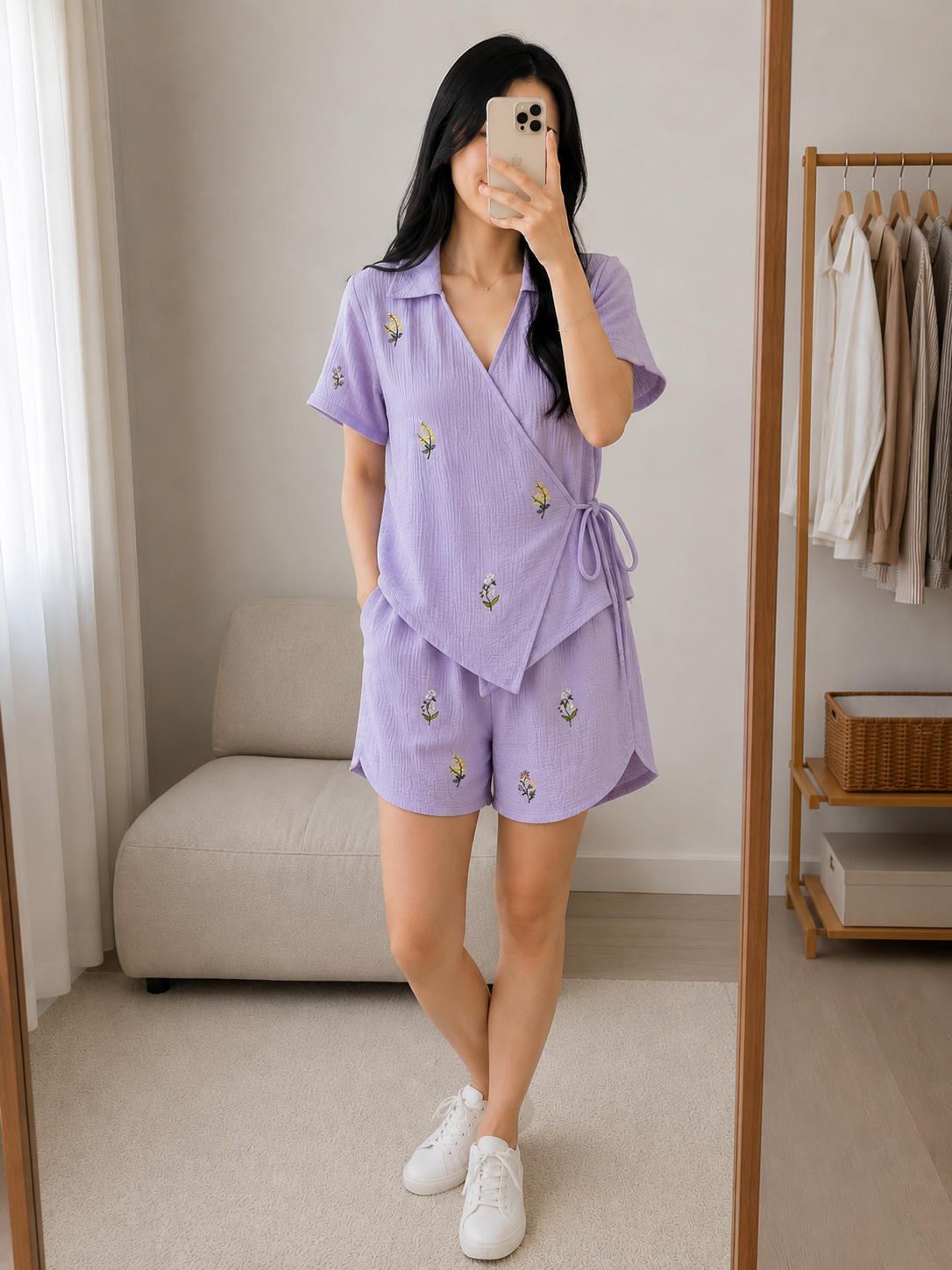 Fleur Shorts Lilac