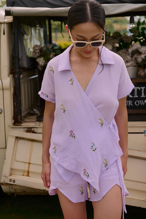 Fleur Shorts Lilac