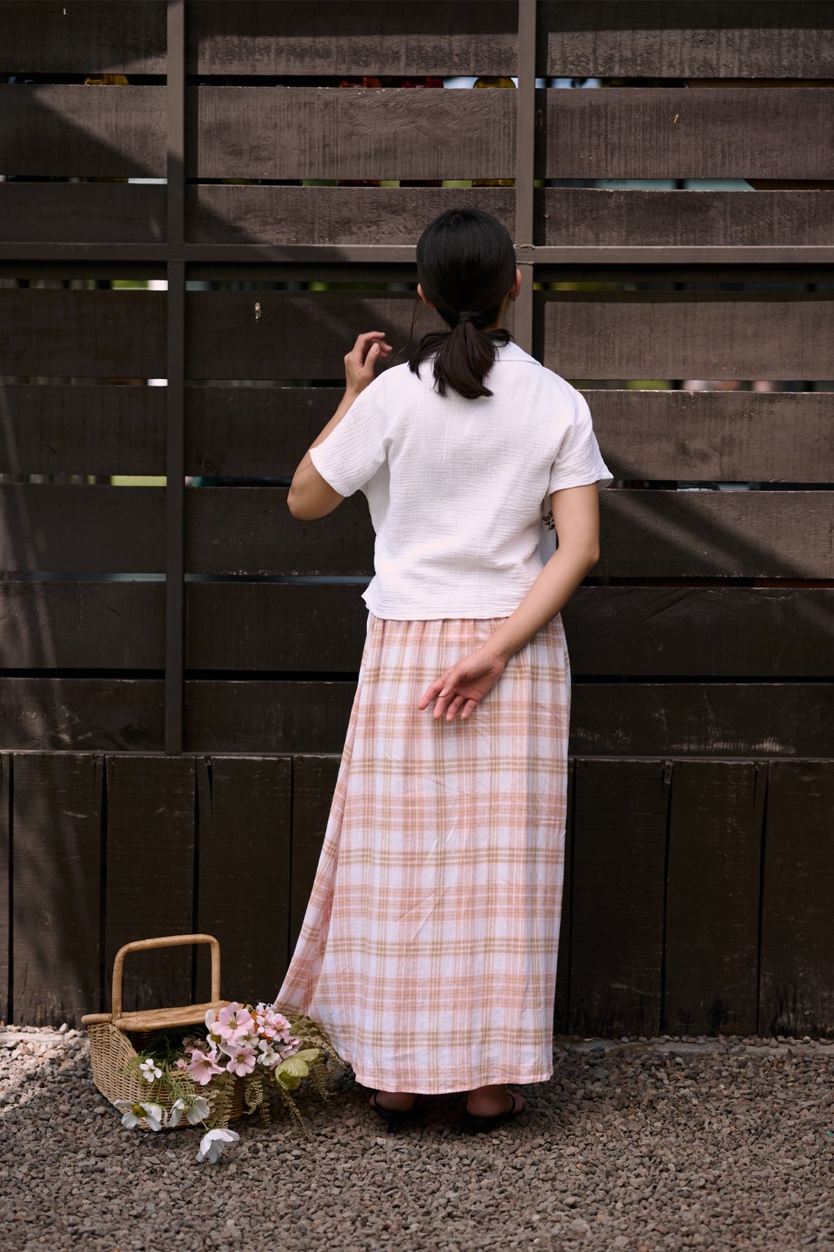 Fleur Wrap Top Off white