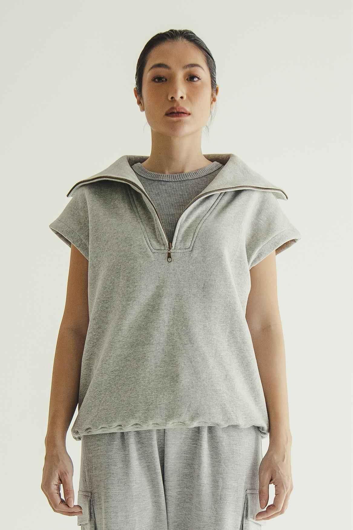 Gilet Outer Misty Grey - EESOME