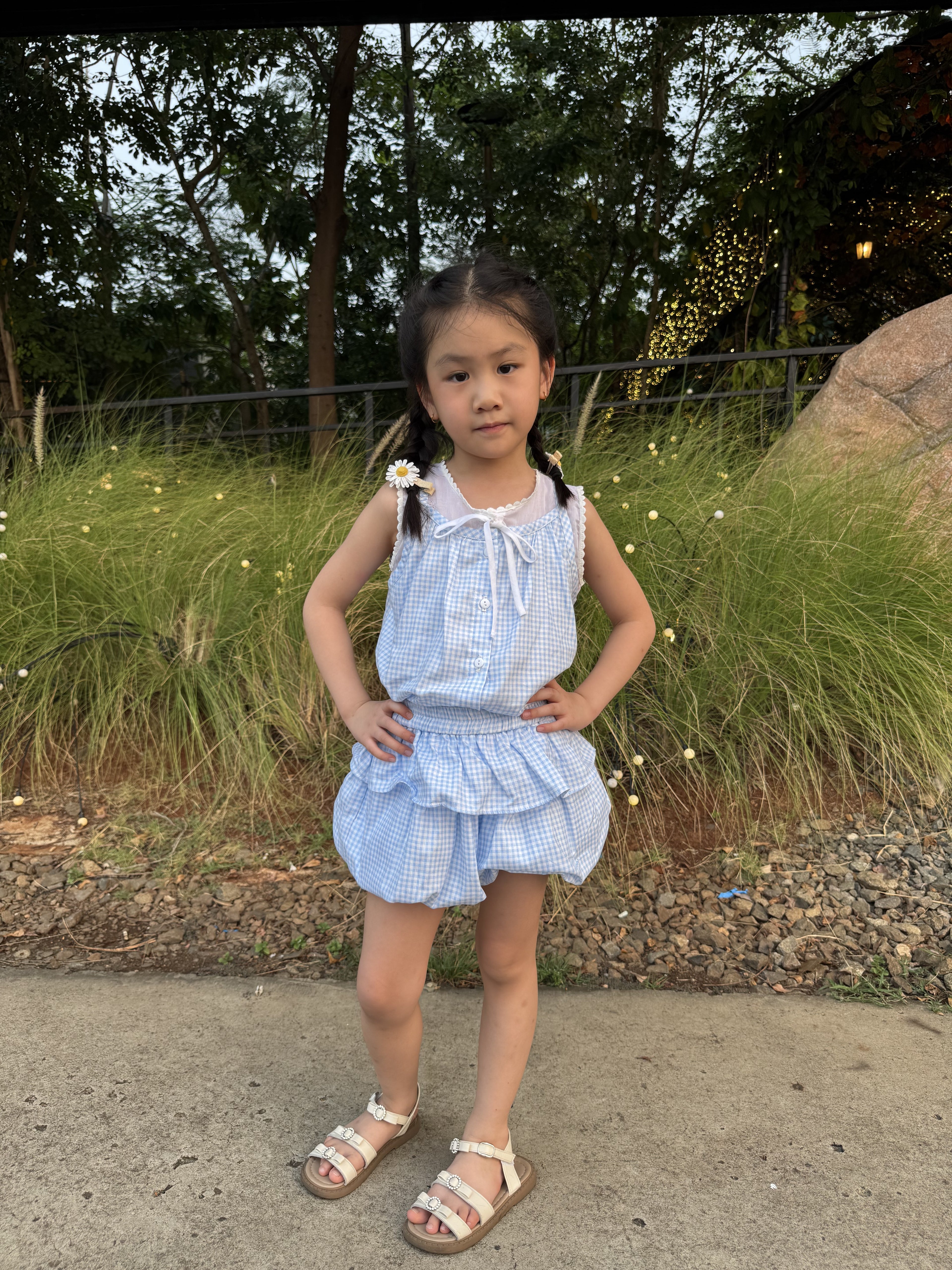 Ginny Petite Top Blue