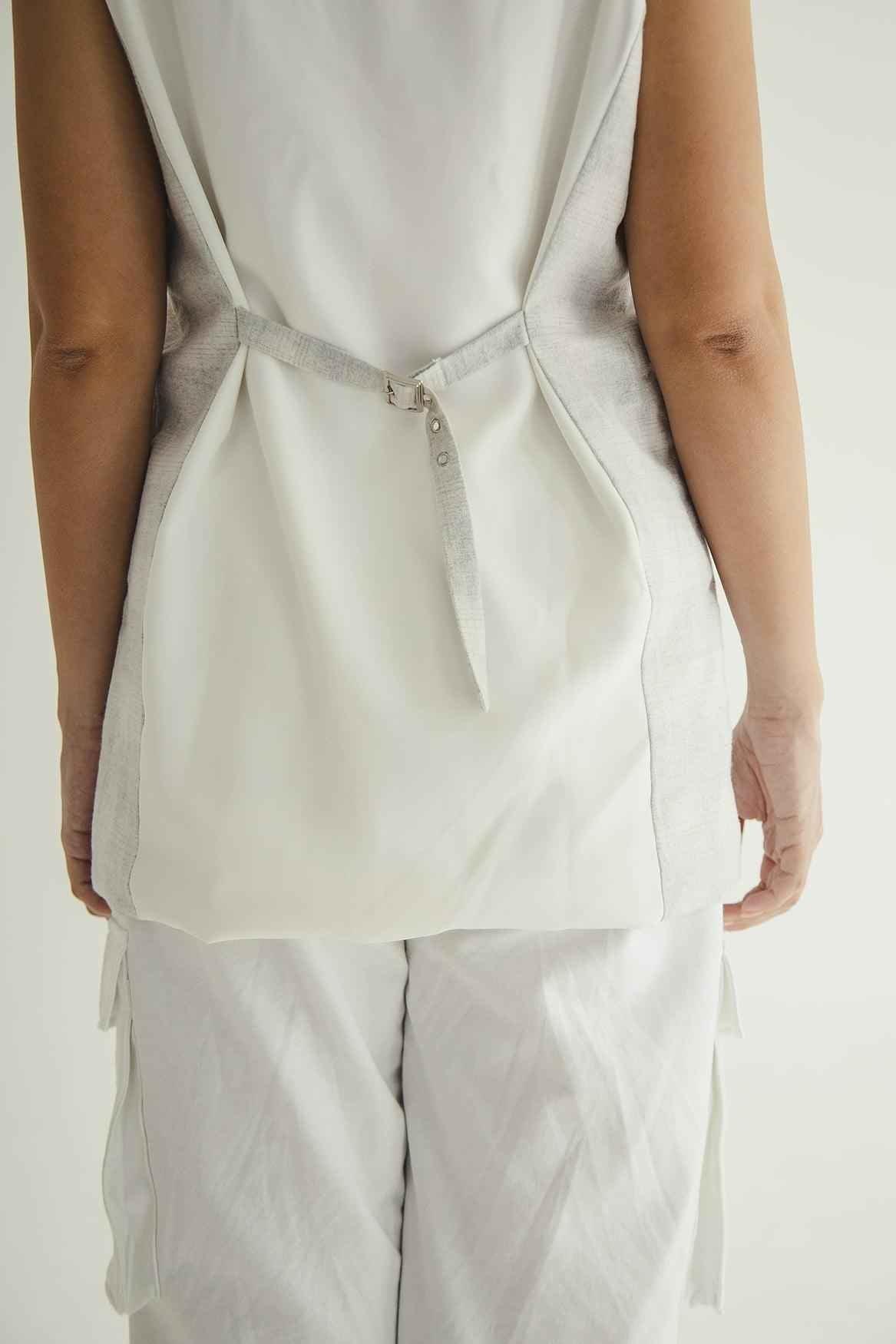 Grise Vest Grey White - EESOME