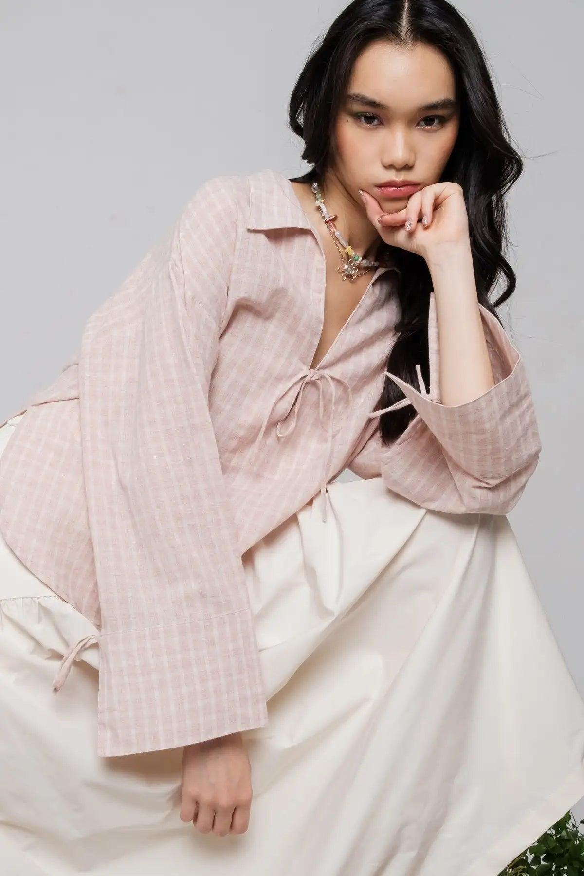 Iris Shirt Dusty Pink - EESOME