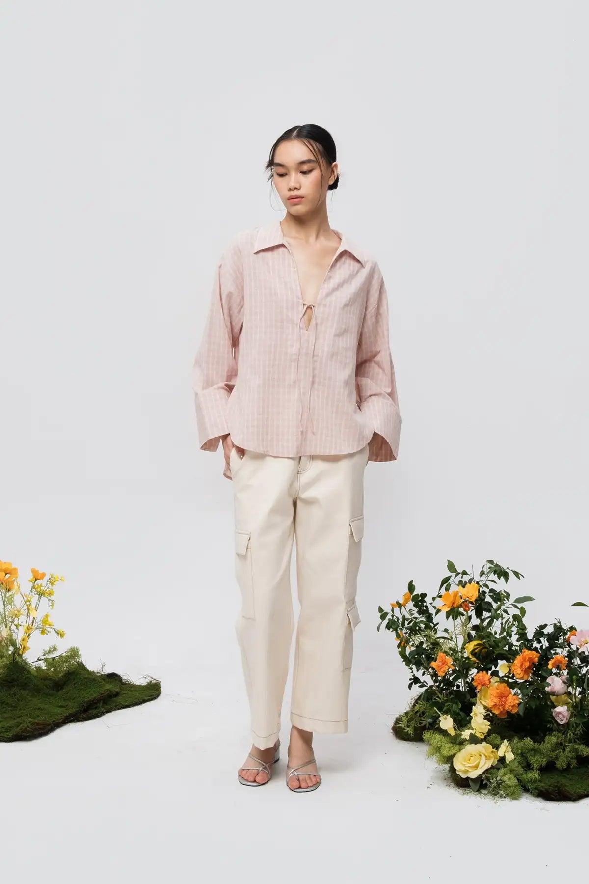 Iris Shirt Dusty Pink - EESOME