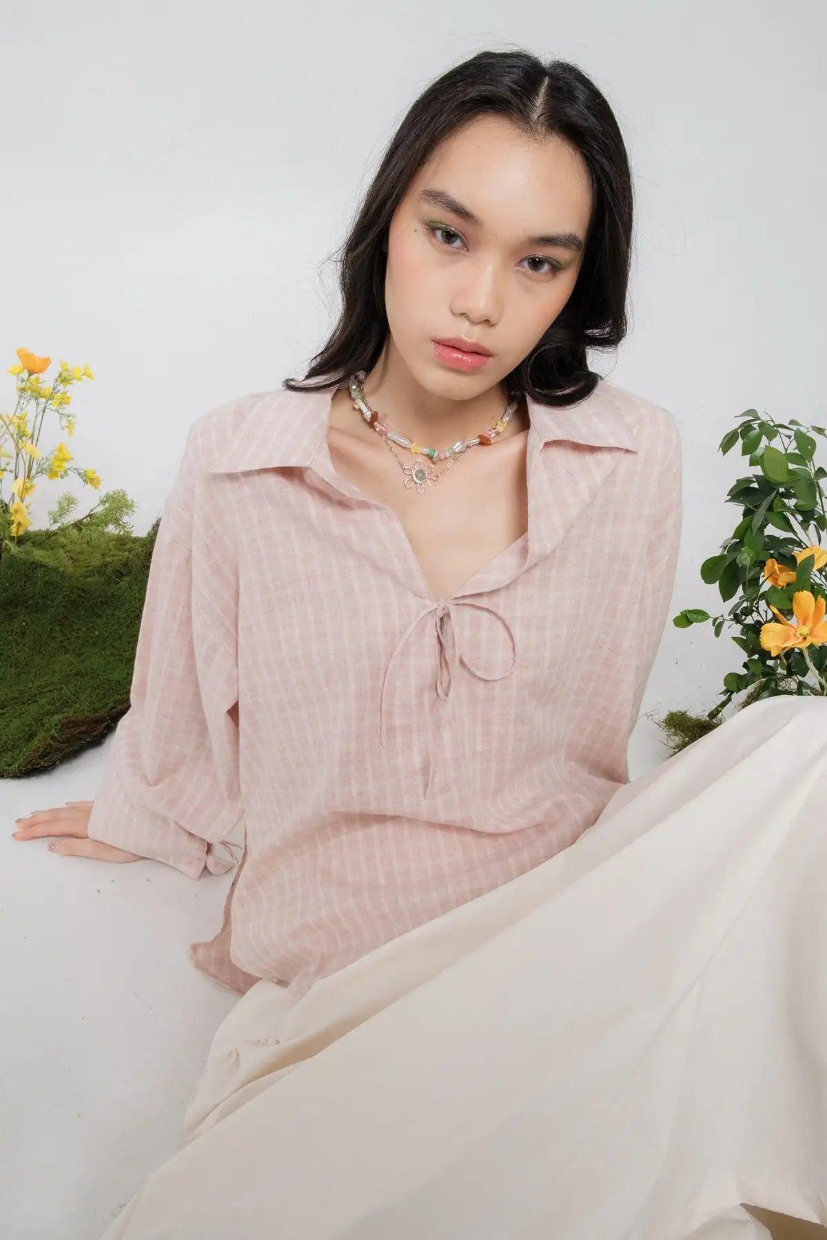 Iris Shirt Dusty Pink - EESOME