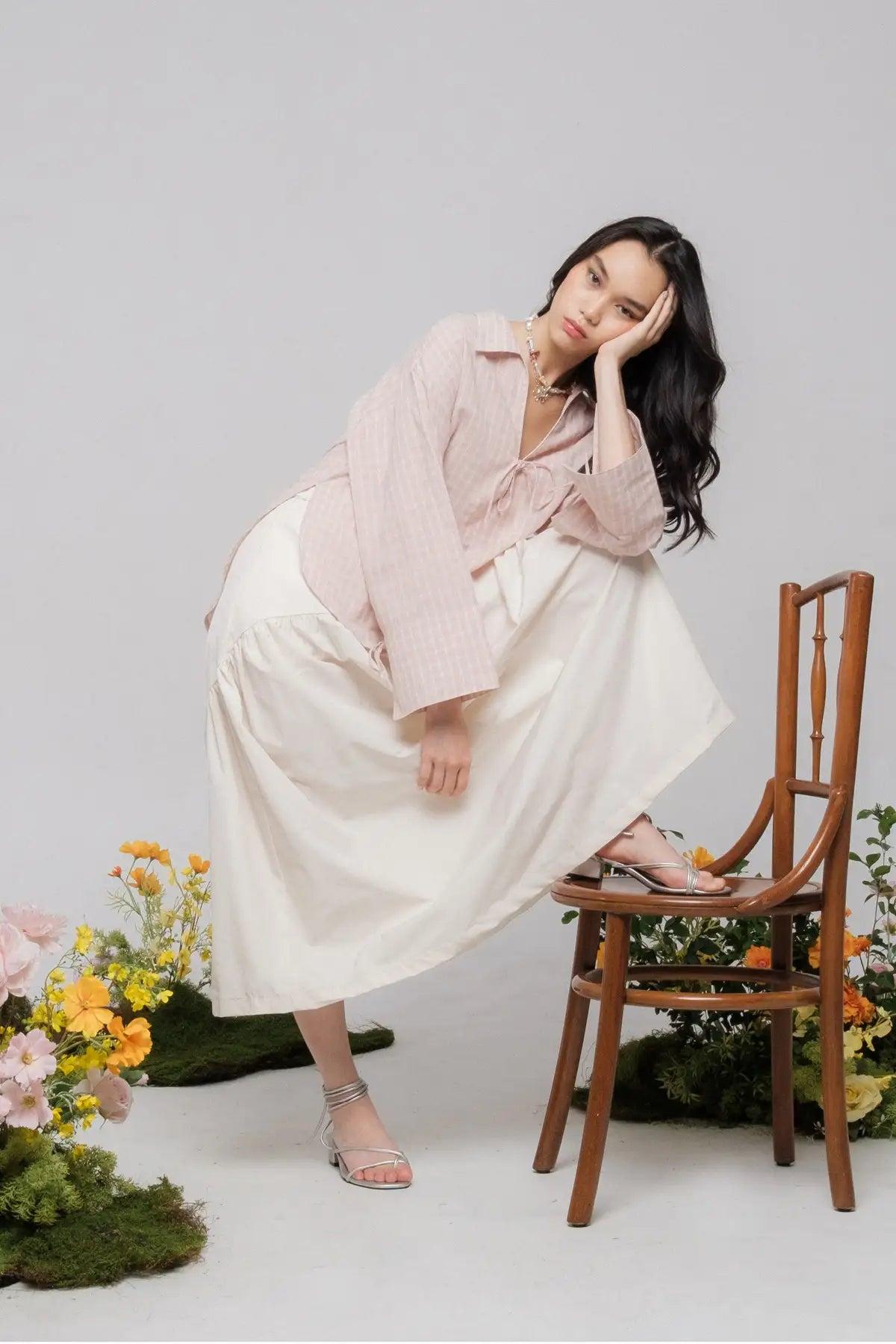Iris Shirt Dusty Pink - EESOME