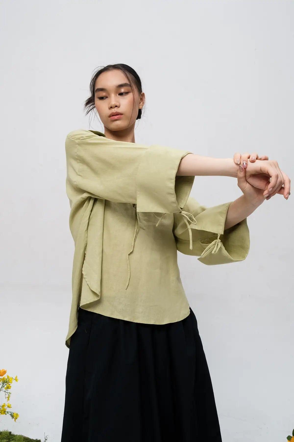 Iris Shirt Matcha Green - EESOME