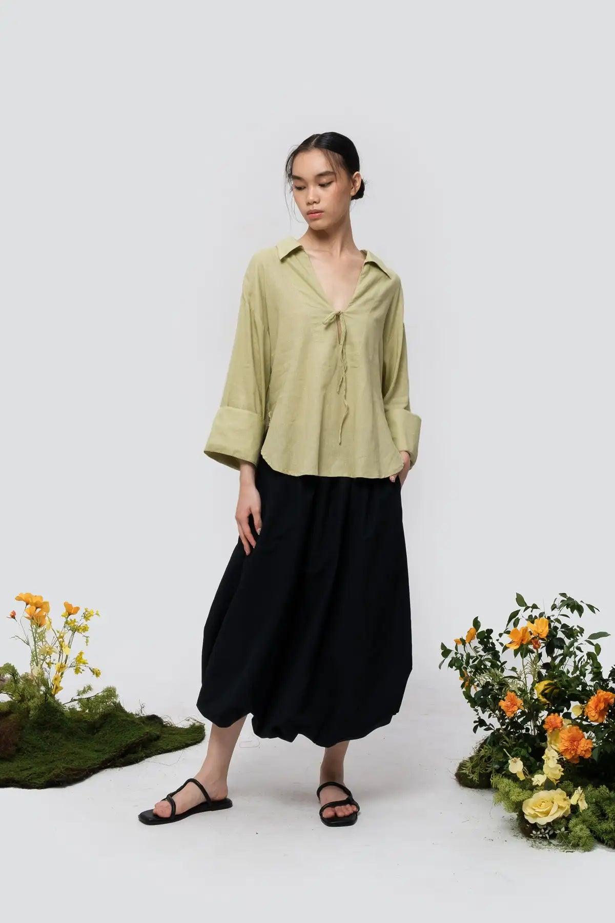 Iris Shirt Matcha Green - EESOME