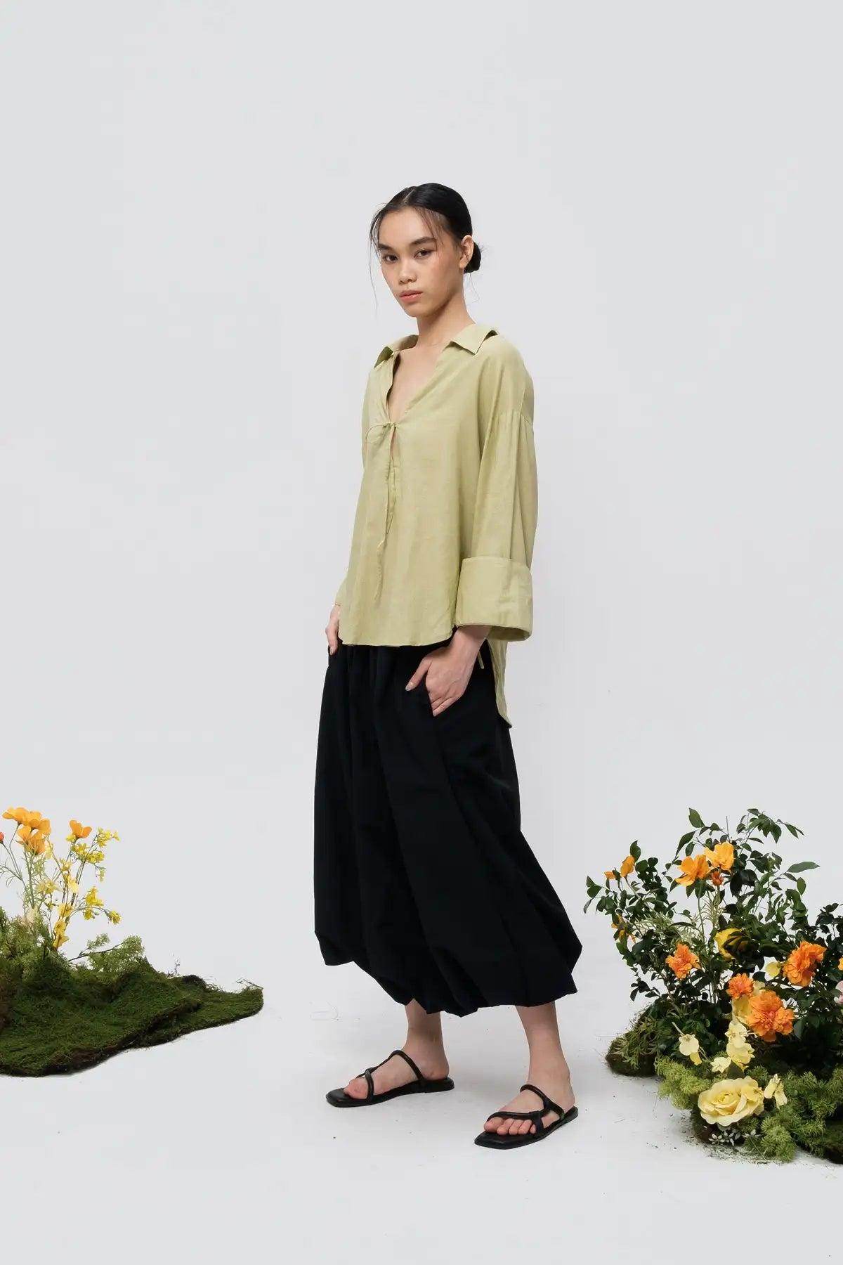 Iris Shirt Matcha Green - EESOME