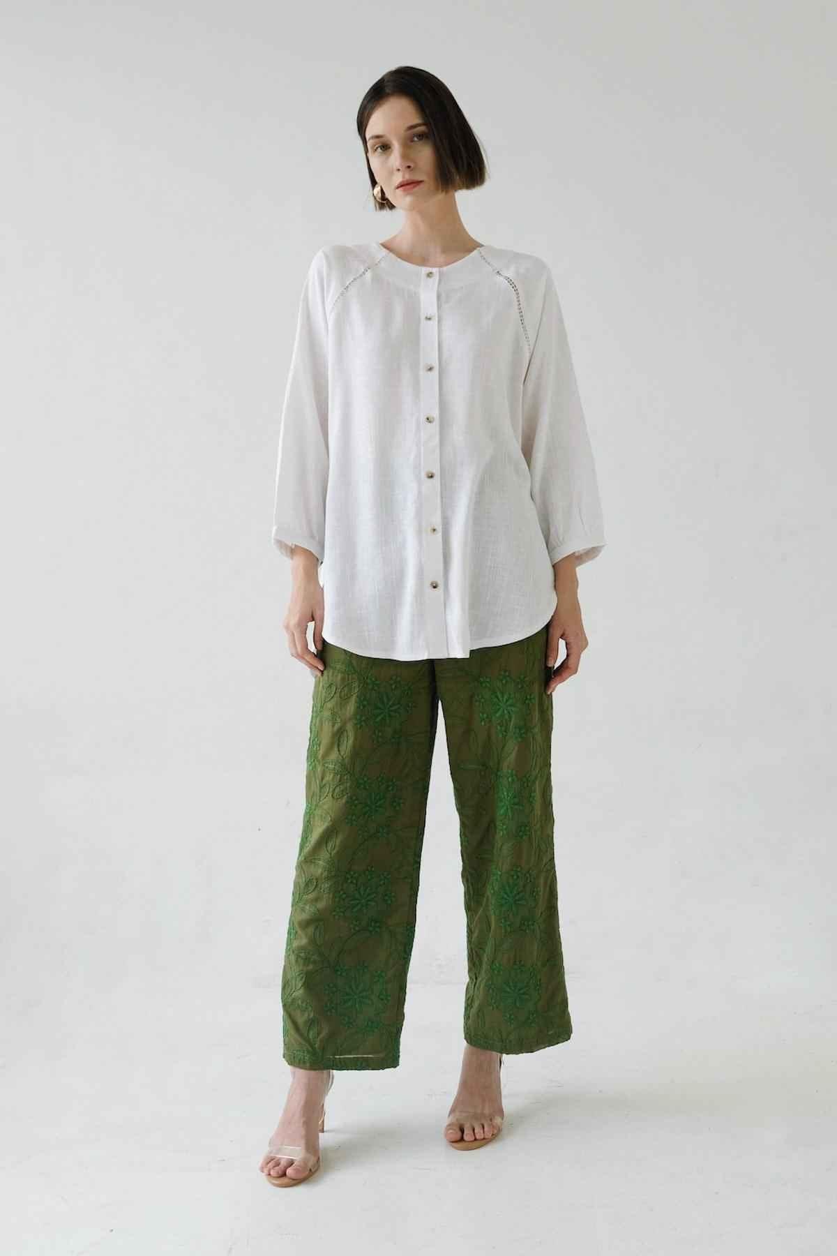 Isla Pants Green - EESOME