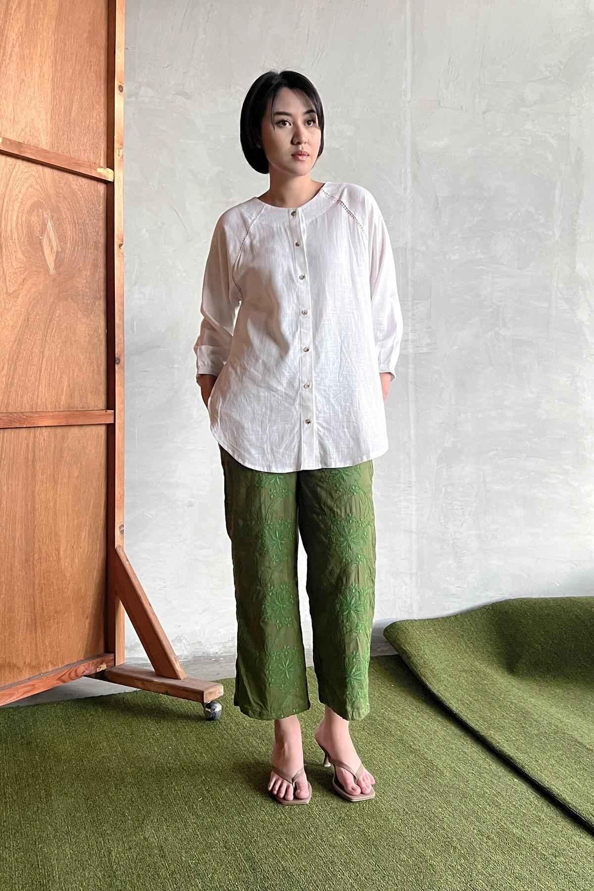 Isla Pants Green - EESOME