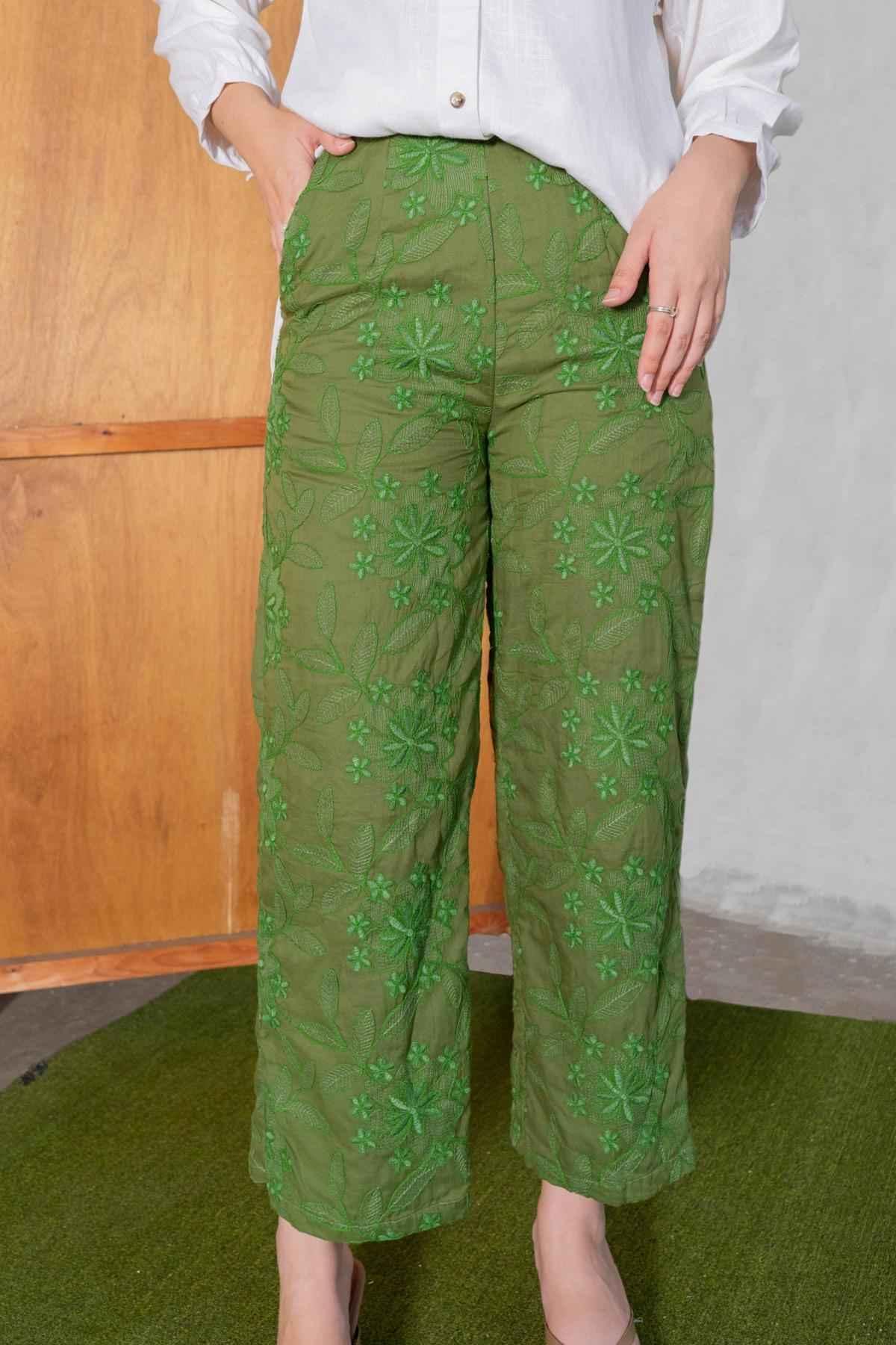 Isla Pants Green - EESOME
