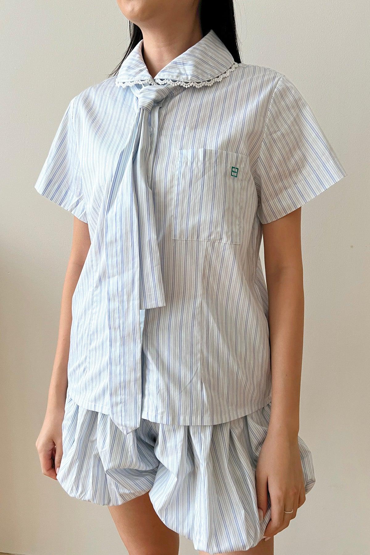 Lara Top Striped Blue - EESOME