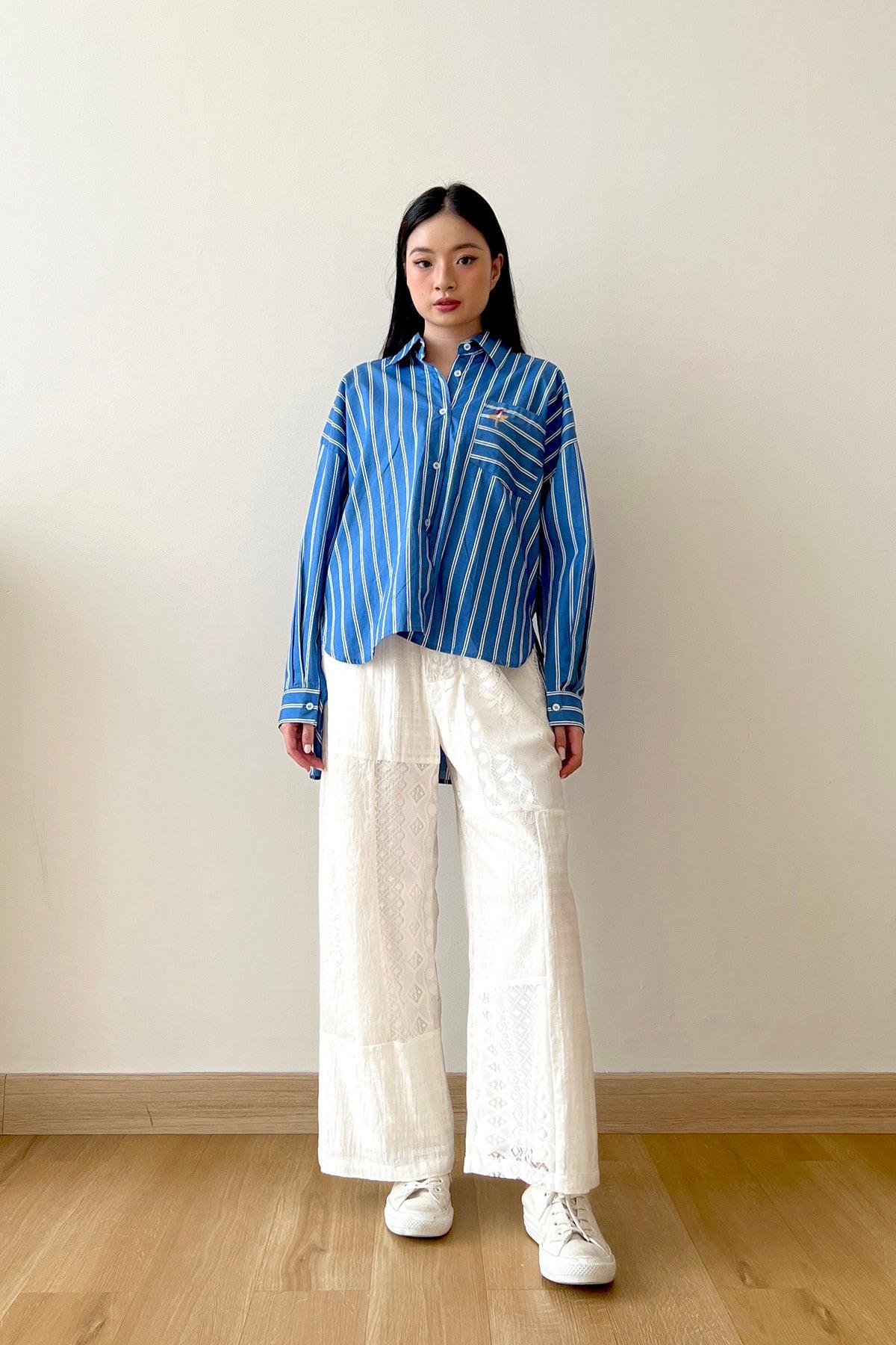 League Shirt Blue White - EESOME