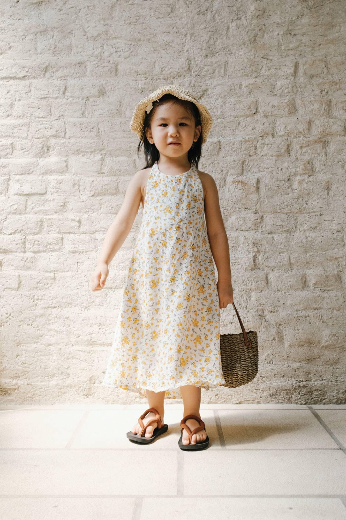 Lizzie Petite Dress Floral Yellow - EESOME