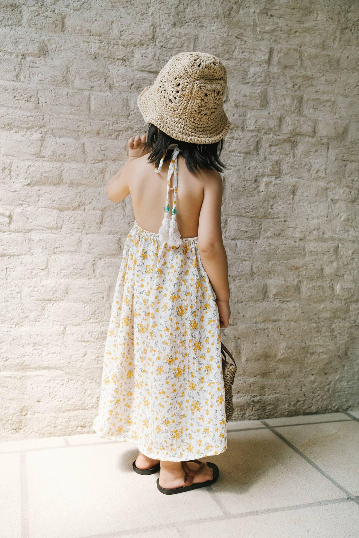 Lizzie Petite Dress Floral Yellow - EESOME
