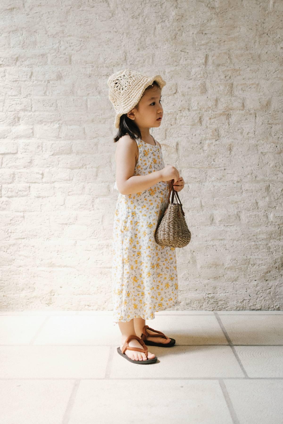 Lizzie Petite Dress Floral Yellow - EESOME