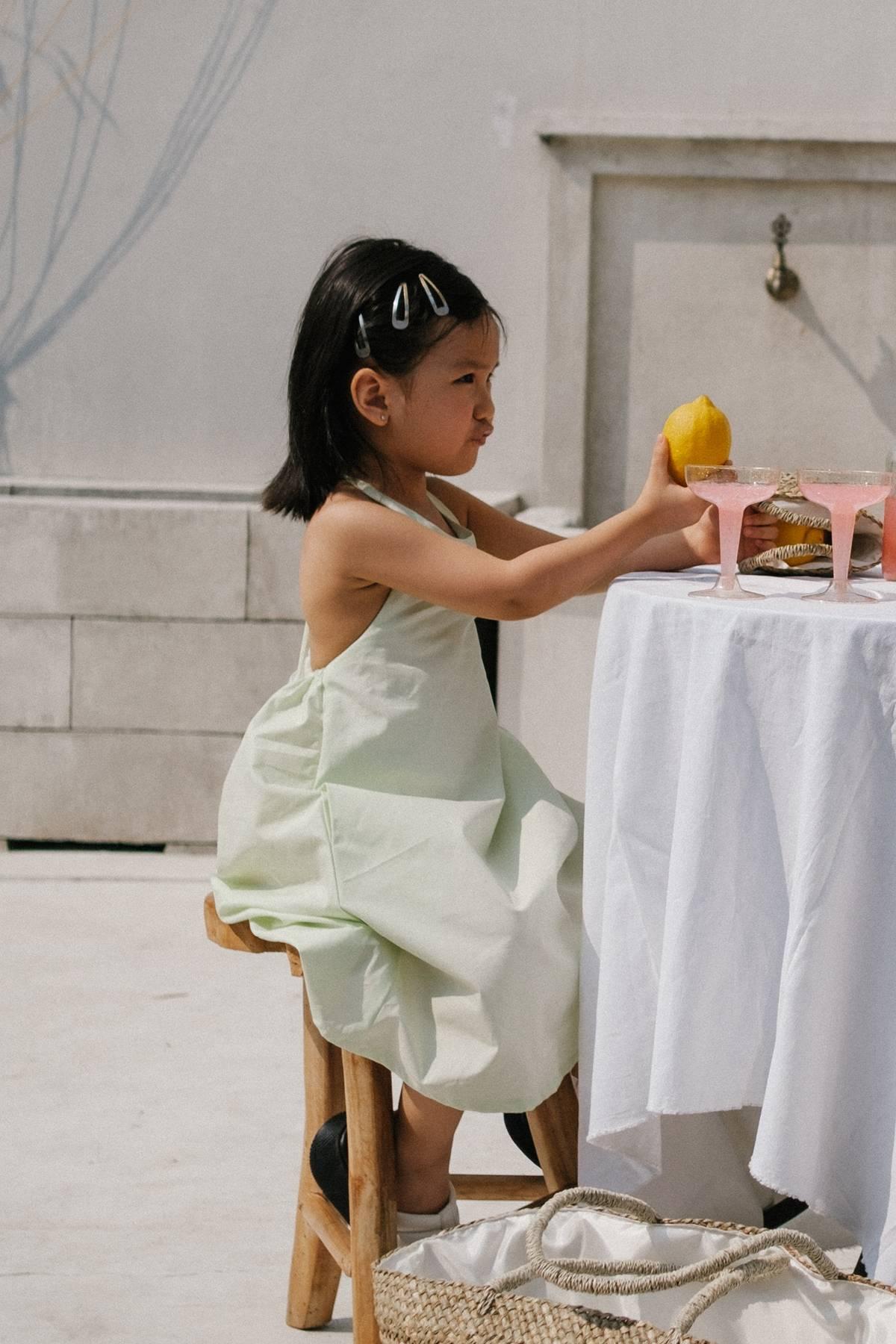 Lizzie Petite Dress Lime - EESOME