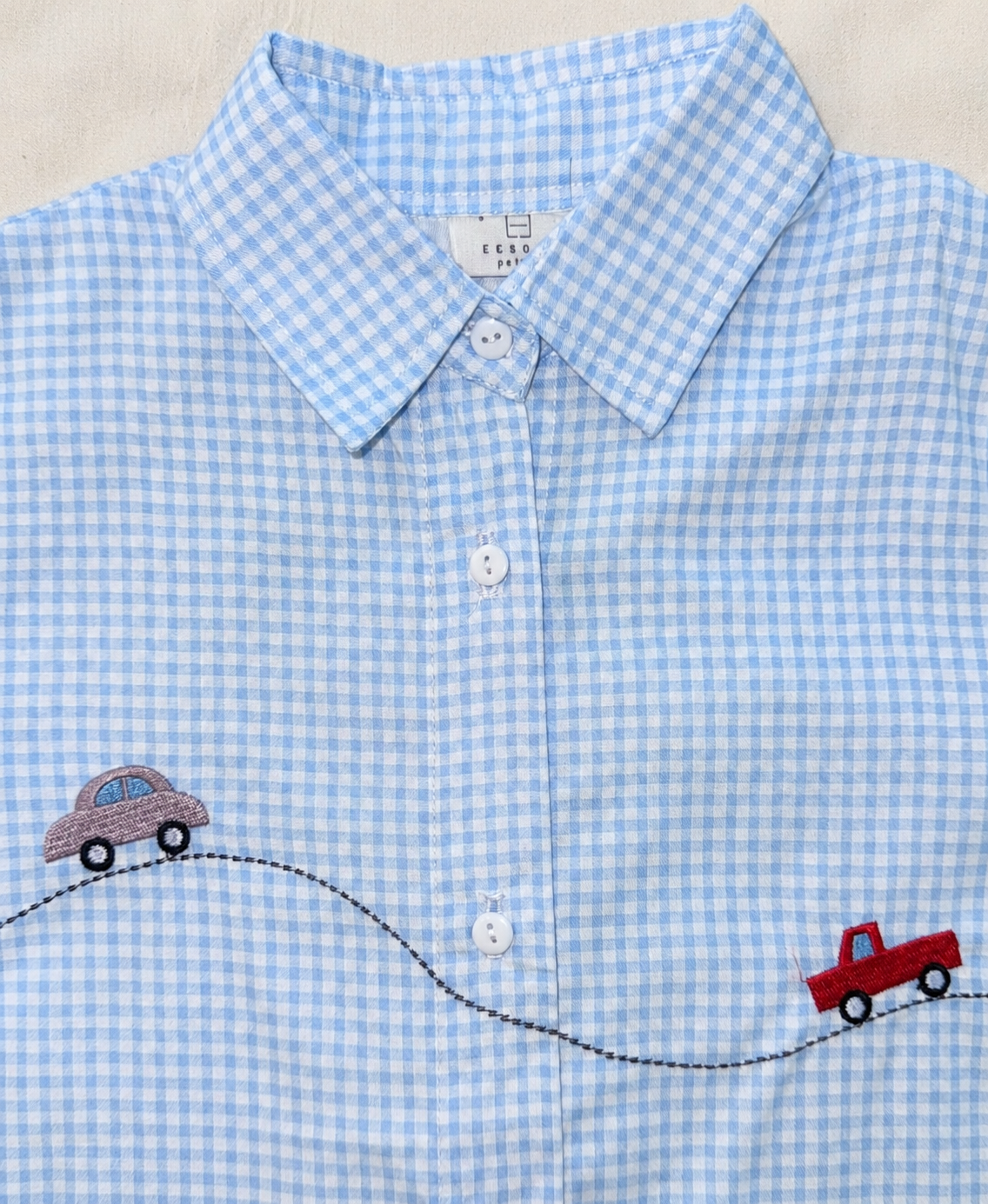 Lots Petite Shirt Blue detail