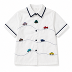 Lots Petite Shirt Off White / Navy