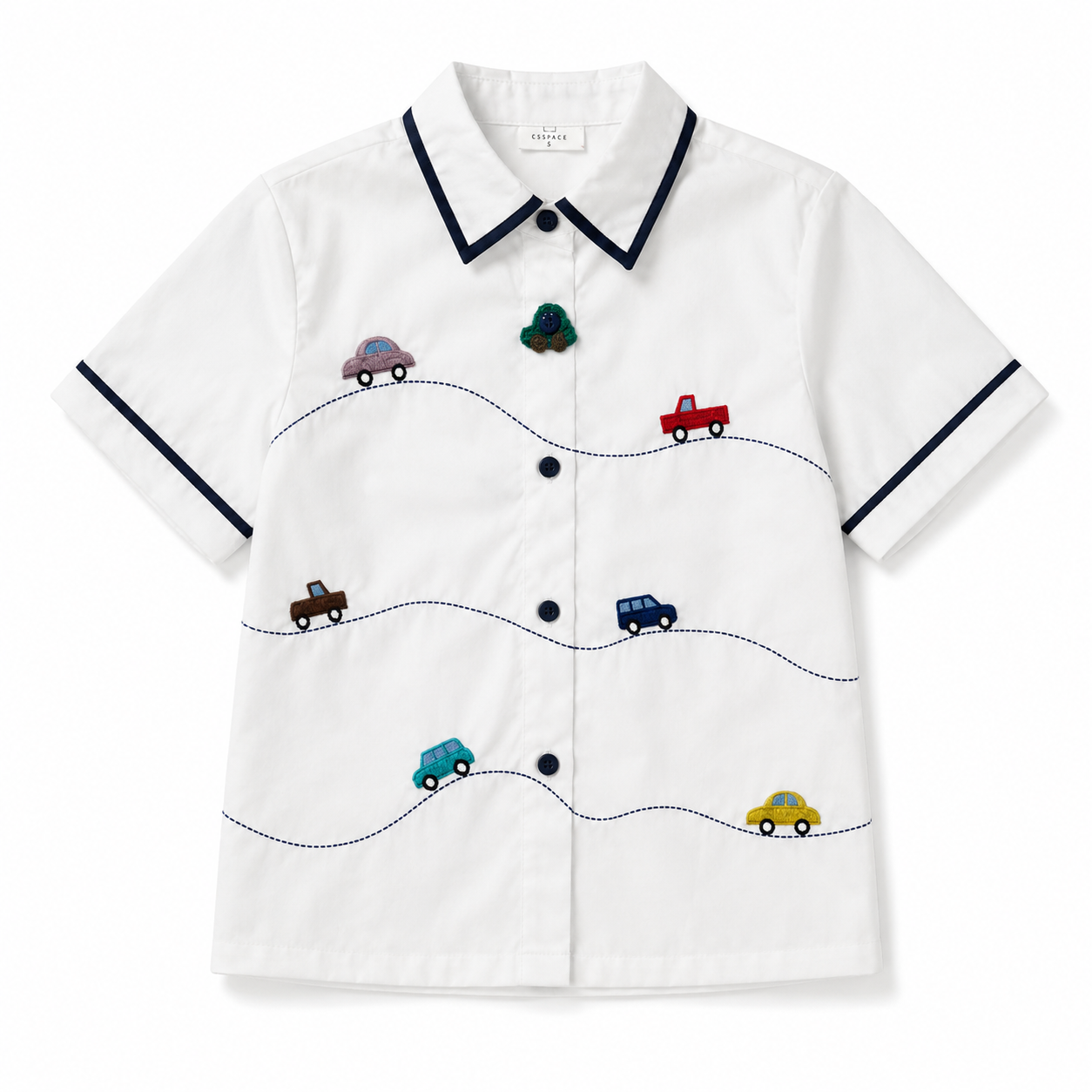 Lots Petite Shirt Off White / Navy