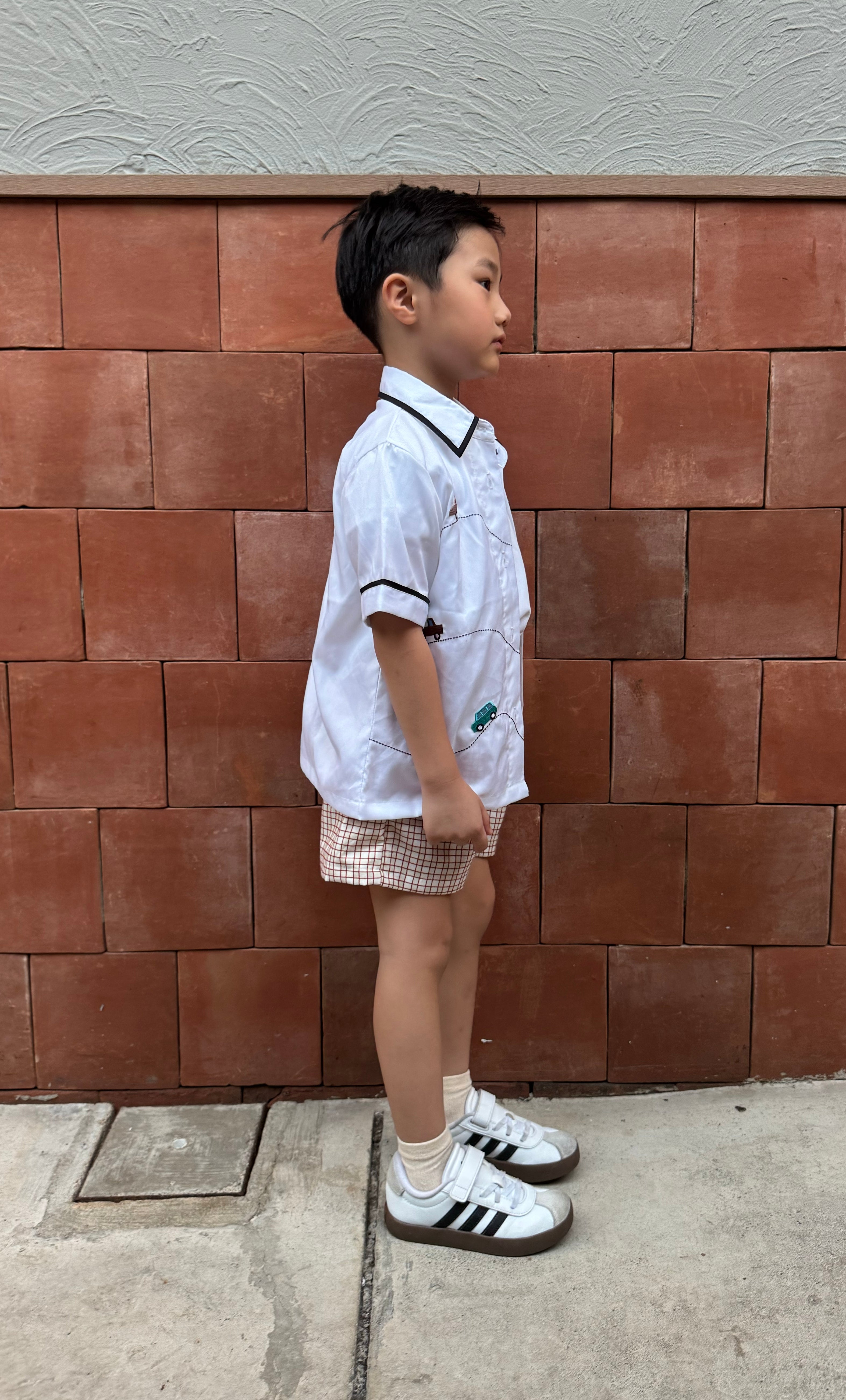 Lots Petite Shirt Off White / Navy