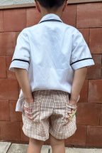 Lots Petite Shirt Off White / Navy