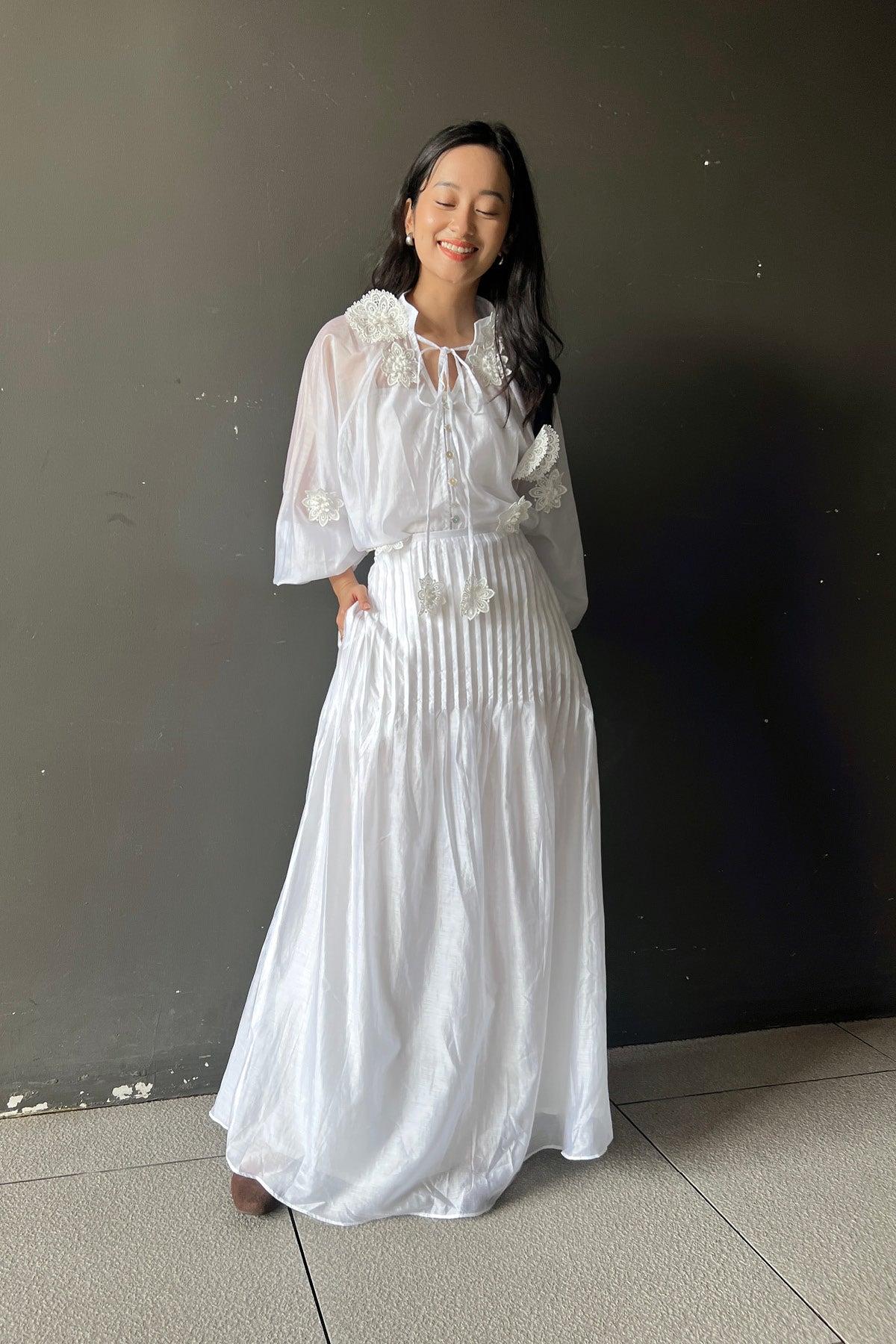 Malika Skirt Off White - EESOME