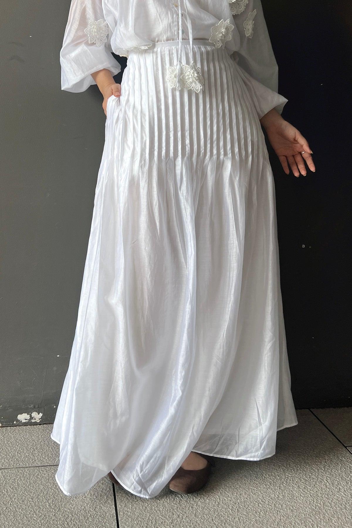 Malika Skirt Off White - EESOME