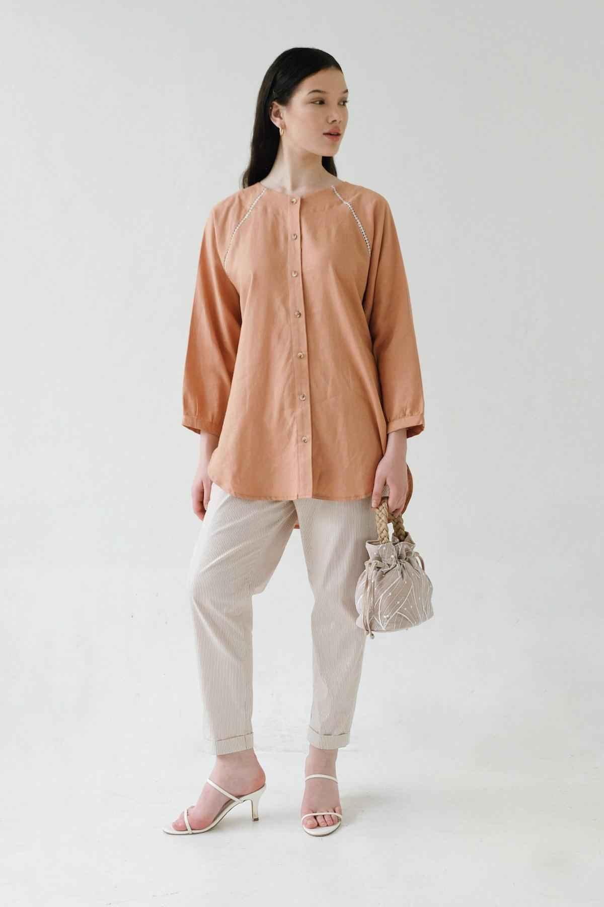Marion Tunic Apricot - EESOME