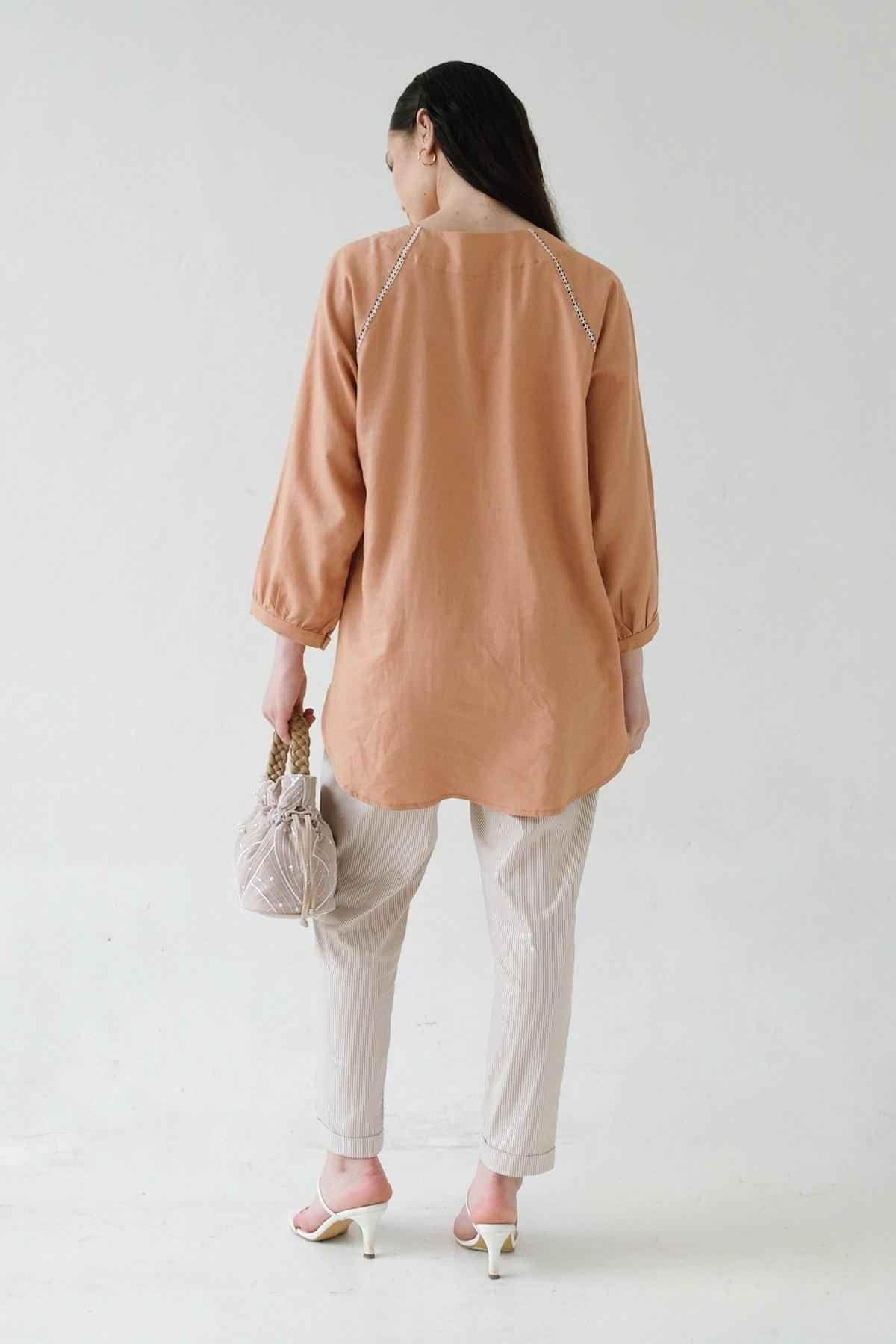 Marion Tunic Apricot - EESOME