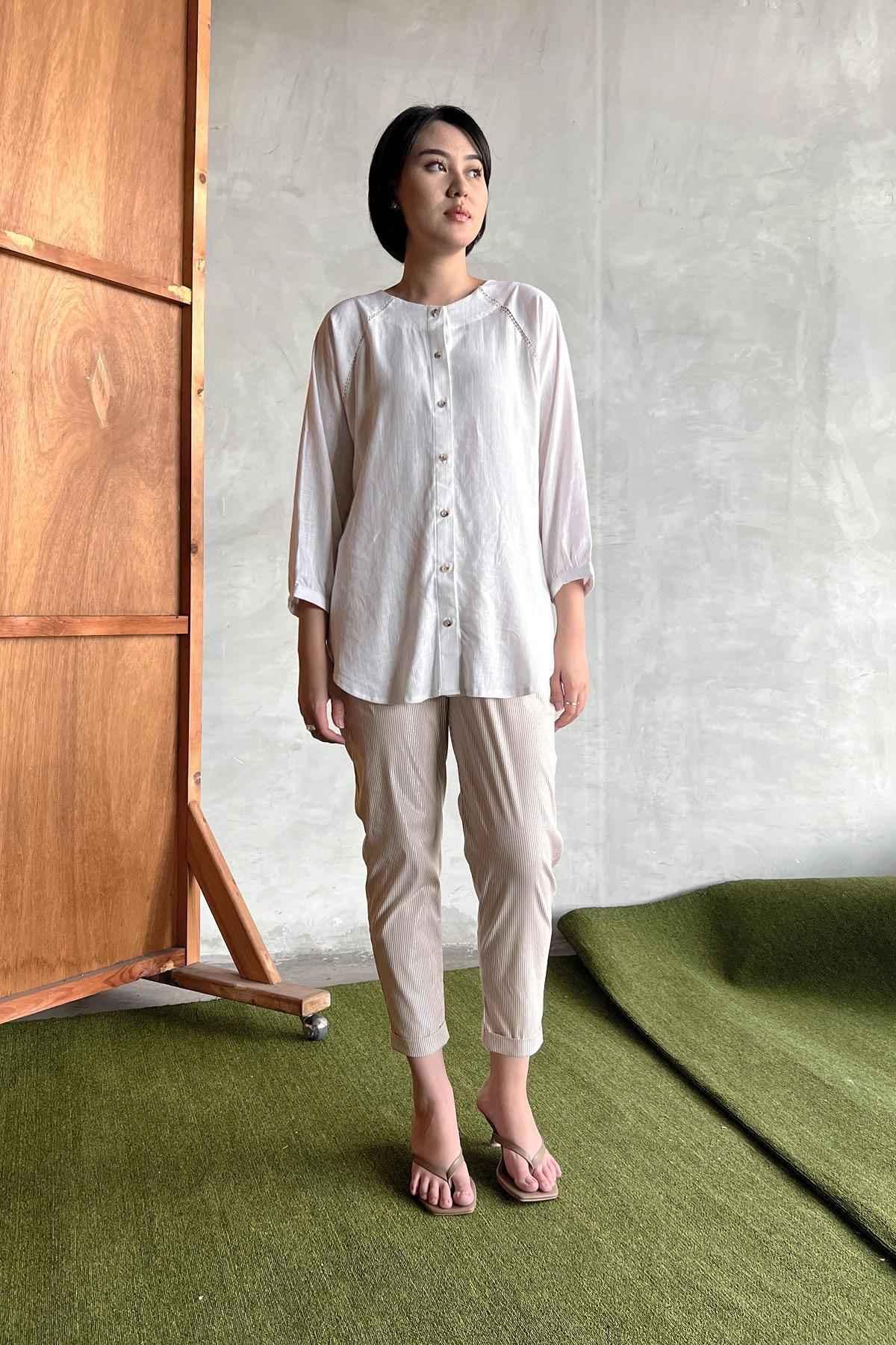 Marion Tunic Off-White - EESOME