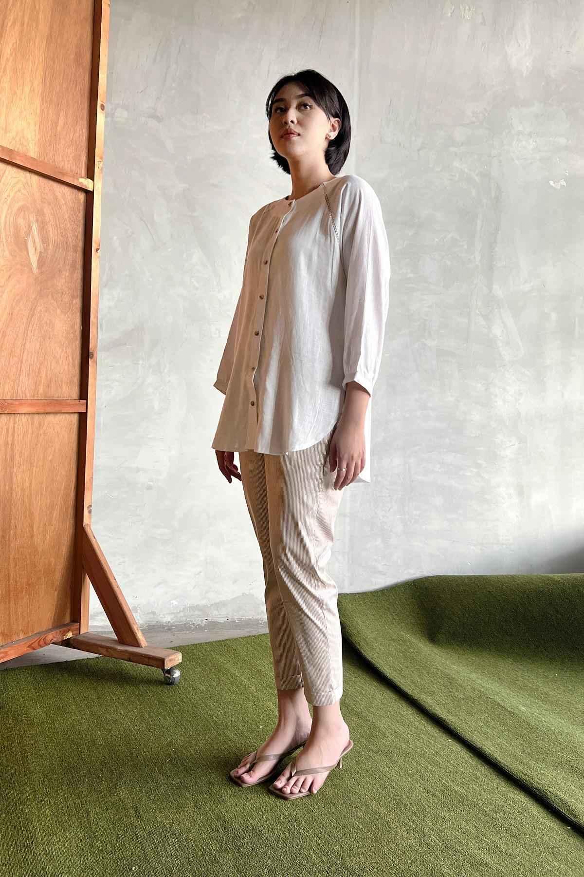 Marion Tunic Off-White - EESOME