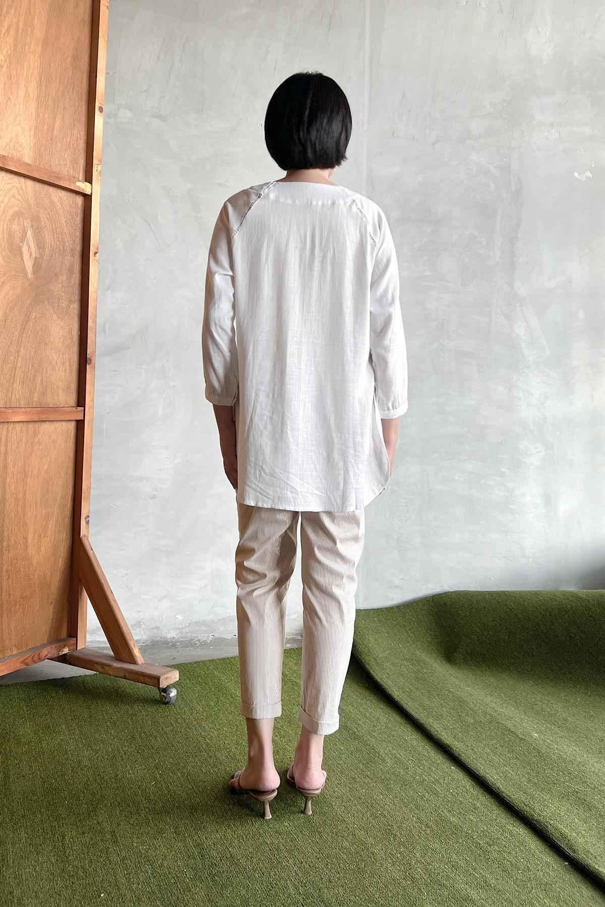 Marion Tunic Off-White - EESOME