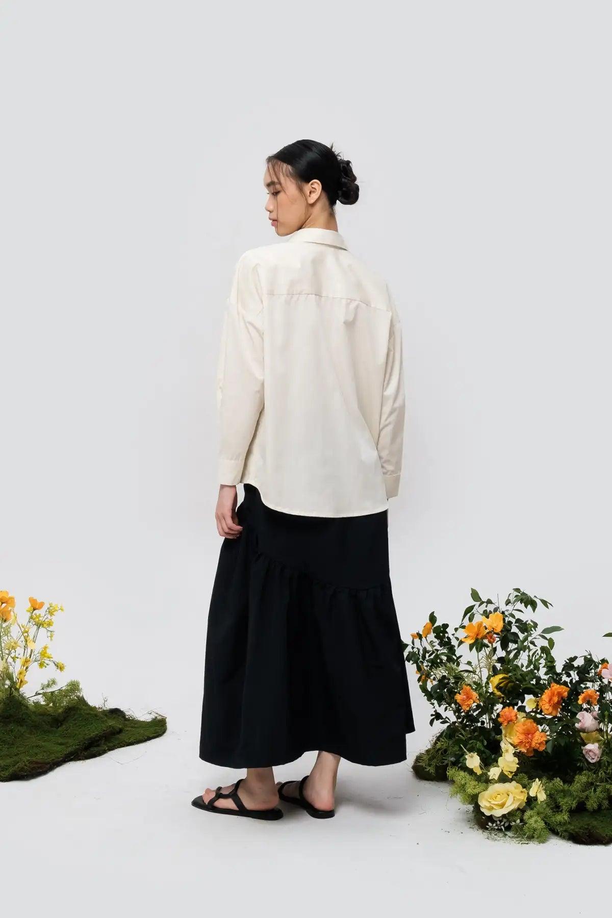 Mia Shirt Ecru - EESOME